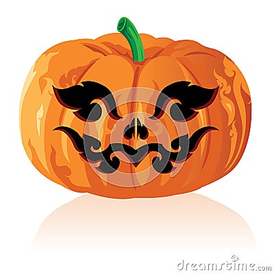 Jack O Lanterns & Halloween Background Vector Illustration