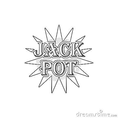 jack pod icon. Element of casino icon. Premium quality graphic design icon. Signs and symbols collection icon for websites, web Stock Photo
