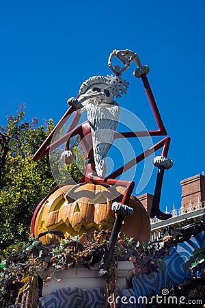 Jack Skellington Haunted Mansion Halloween Disneyland Editorial Stock Photo