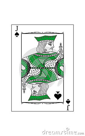 Jack of spades Vector Illustration