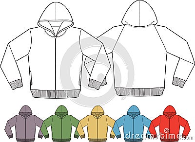 Jacket template Vector Illustration