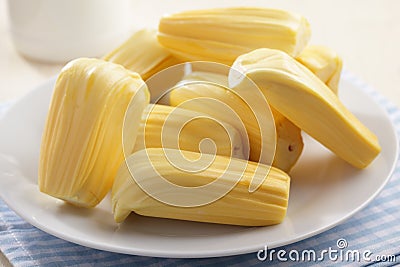 Jackfruit flesh Stock Photo