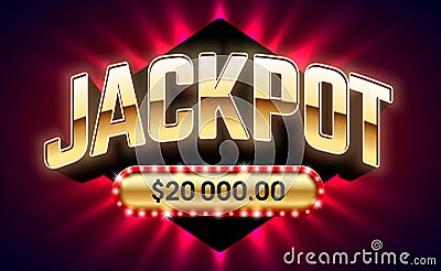 Jackpot banner Vector Illustration