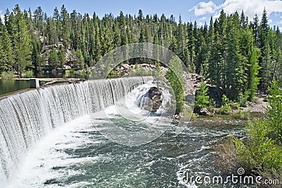 Milton Reservoir Dam Stock Photo