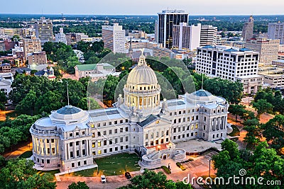 Jackson Mississippy Skyline Stock Photo