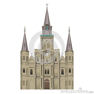 Jackson Square St Louis Cathedral Stock Photo