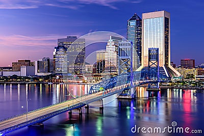 Jacksonville, Florida Skyline Stock Photo