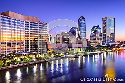 Jacksonville, Florida Skyline Stock Photo