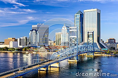 Jacksonville, Florida Skyline Stock Photo