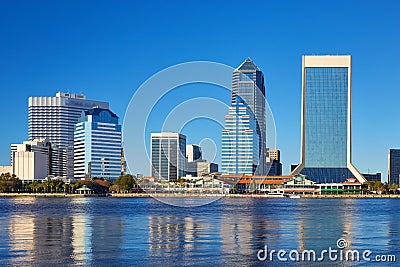 Jacksonville, Florida Skyline Stock Photo