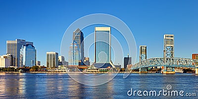 Jacksonville, Florida Skyline Editorial Stock Photo