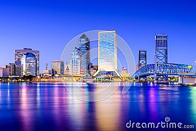 Jacksonville, Florida Syline Stock Photo