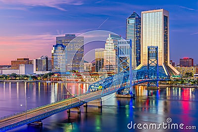 Jacksonville, Florida, USA Skyline Stock Photo