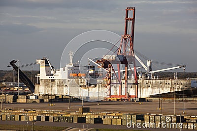 Jacksonville Port Stock Photo