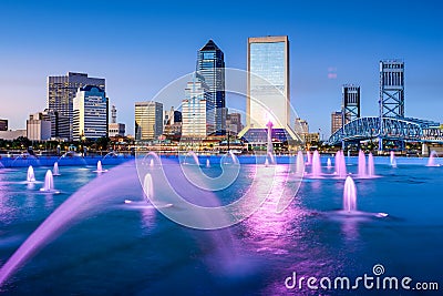 Jacksonville Skyline Stock Photo