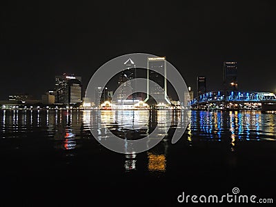 Jacksonville Waterfront Editorial Stock Photo