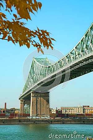 Jacques Cartier bridge in Montreal in Canada Editorial Stock Photo