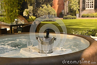 Jacuzzi, hot tub Stock Photo