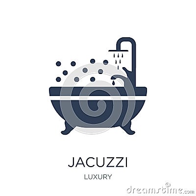 Jacuzzi icon. Trendy flat vector Jacuzzi icon on white background from Luxury collection Vector Illustration