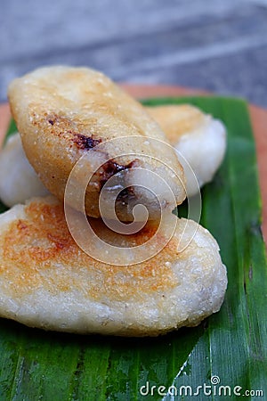 Jadah Apolo a traditional Indonesian food from Solo Stock Photo