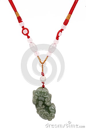 Jade pendant Stock Photo