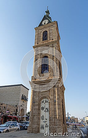 Jaffa Clock Tower in Tel aviv-Jaffa Editorial Stock Photo