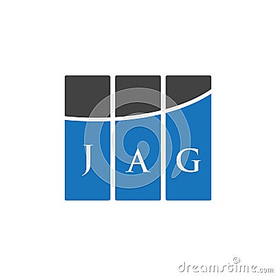 JAG letter logo design on WHITE background. JAG creative initials letter logo concept. JAG letter design Vector Illustration