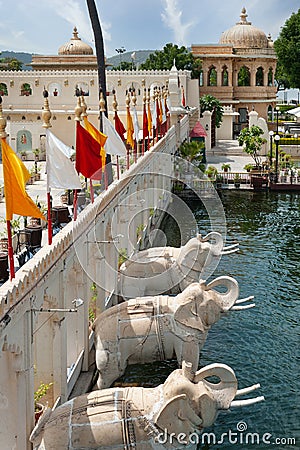 Lake Garden Palace Jag Mandir Stock Photo