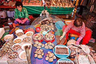 Jagalchi Fish Market, Busan, Korea Editorial Stock Photo