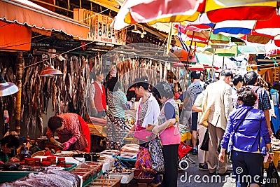 Jagalchi Outdoor Fish Market, Busan, Korea Editorial Stock Photo