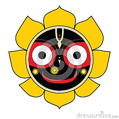 Jagannath. Indian God of the Universe. Stock Photo