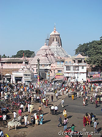 The Jagannath Temple in Puri Editorial Stock Photo