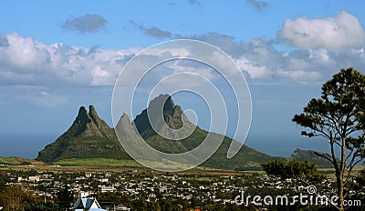 Jagged peaks Stock Photo