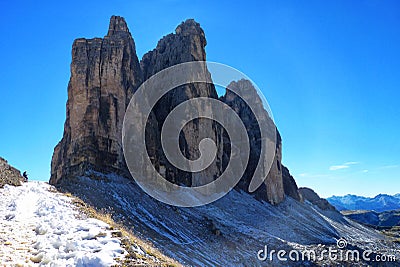 Jagged Peaks in the Alps Stock Photo