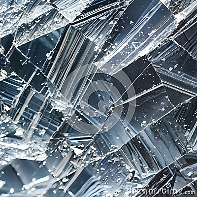 A jagged and sharp texture with broken glass and shattered ice5, Generative AI Stock Photo