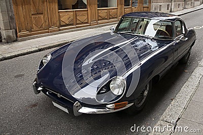 Jaguar E-Type Stock Photo