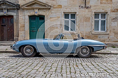 Jaguar E-Type 4.2 Editorial Stock Photo