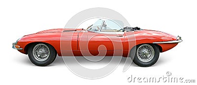 Jaguar E Type Stock Photo