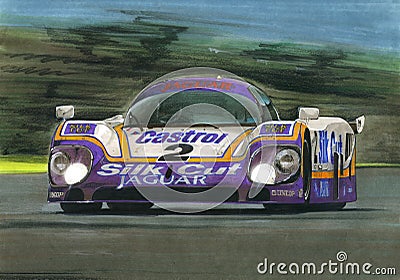 Jaguar Le Mans XJR9 Editorial Stock Photo