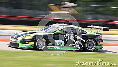 Jaguar super car racing Editorial Stock Photo
