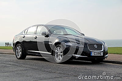 Jaguar xf car Editorial Stock Photo