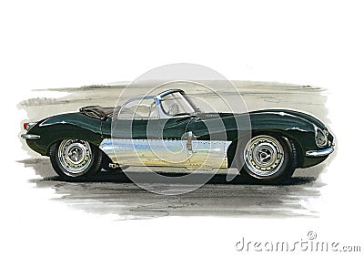 Jaguar XK SS Editorial Stock Photo