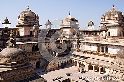 Jahangir Mahal, Orcha Stock Photo