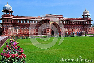 Jahangiri Mahal, Agra Fort Editorial Stock Photo