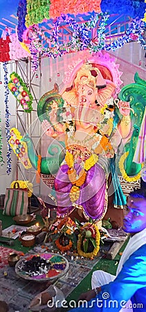 Jai Shree Ganeshaya Namo namah Editorial Stock Photo