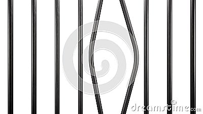 Jail bars Stock Photo