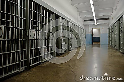 Jail Cell, Prison, Law Enforcement Stock Photo