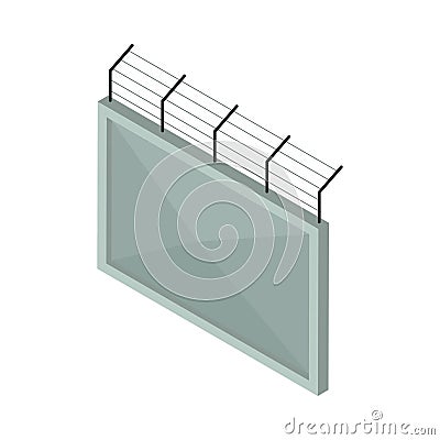 Jail Fence Icon Vector Illustration