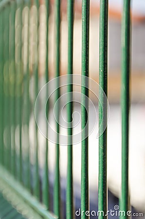 Jail fence metal bars Stock Photo