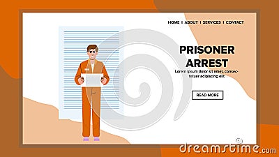 jail prisoner arrest vector Vector Illustration